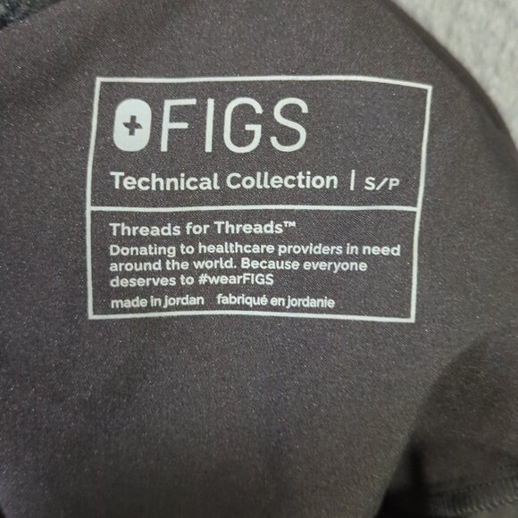 Figs Pants Women's S Black High Waisted Zamora Jogger Scrub - Picture 10 of 11